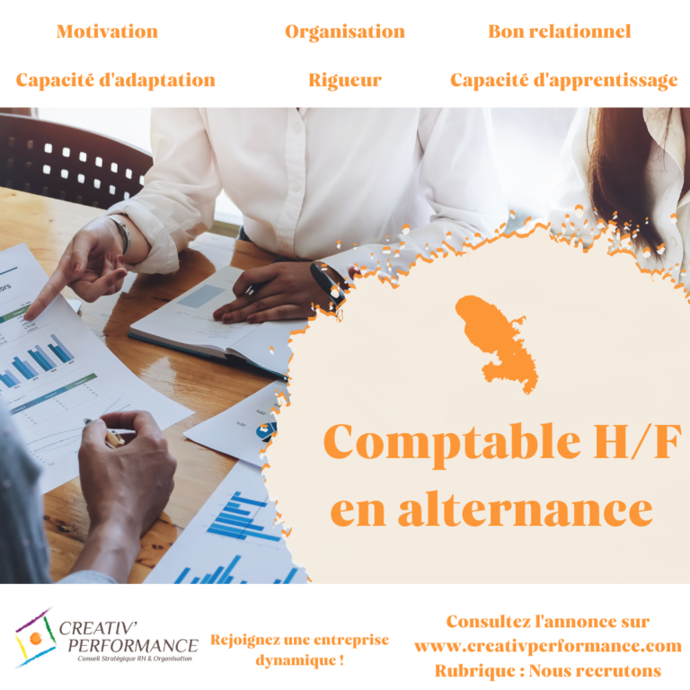 COMPTABLE (H/F) - Alternance - CréativPerformance